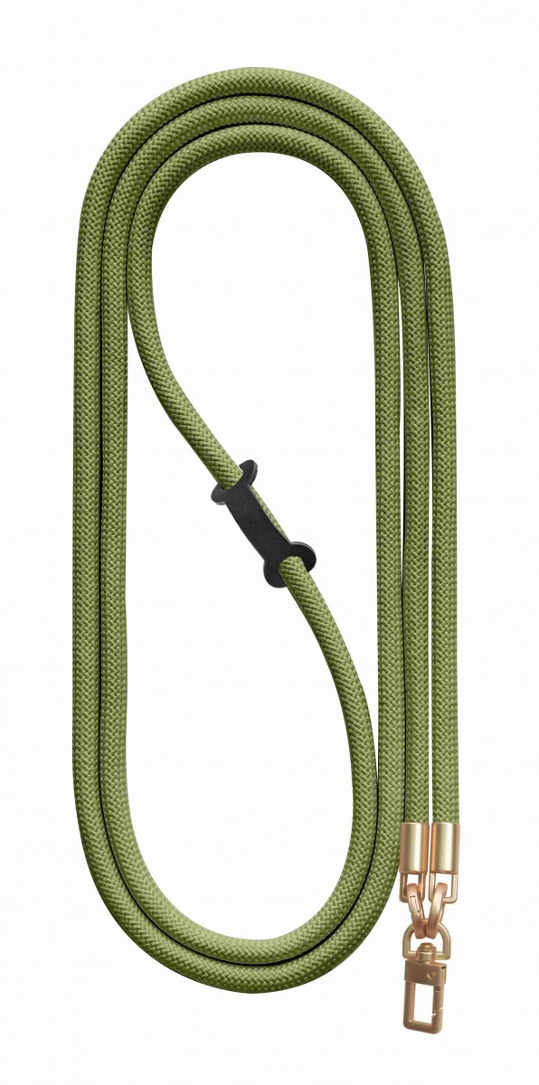 Luxusní šňůrka na mobil TopQ Royal Cord Gold šněrovací zelená 8 mm