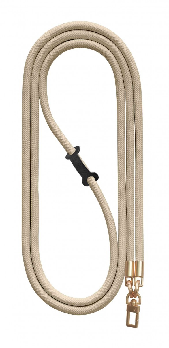 Luxusní šňůrka na mobil TopQ Royal Cord Gold šněrovací béžová 8 mm