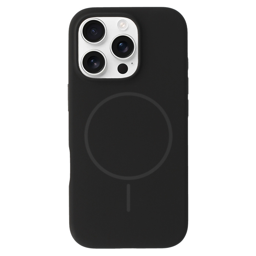 Zadní kryt Magsafe Slim Silicone pro iPhone 16 Pro black