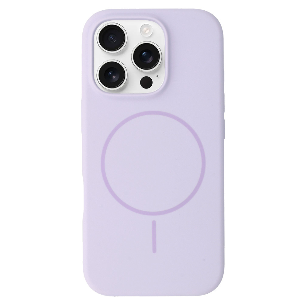 Zadní kryt Magsafe Slim Silicone pro iPhone 16 Pro purple