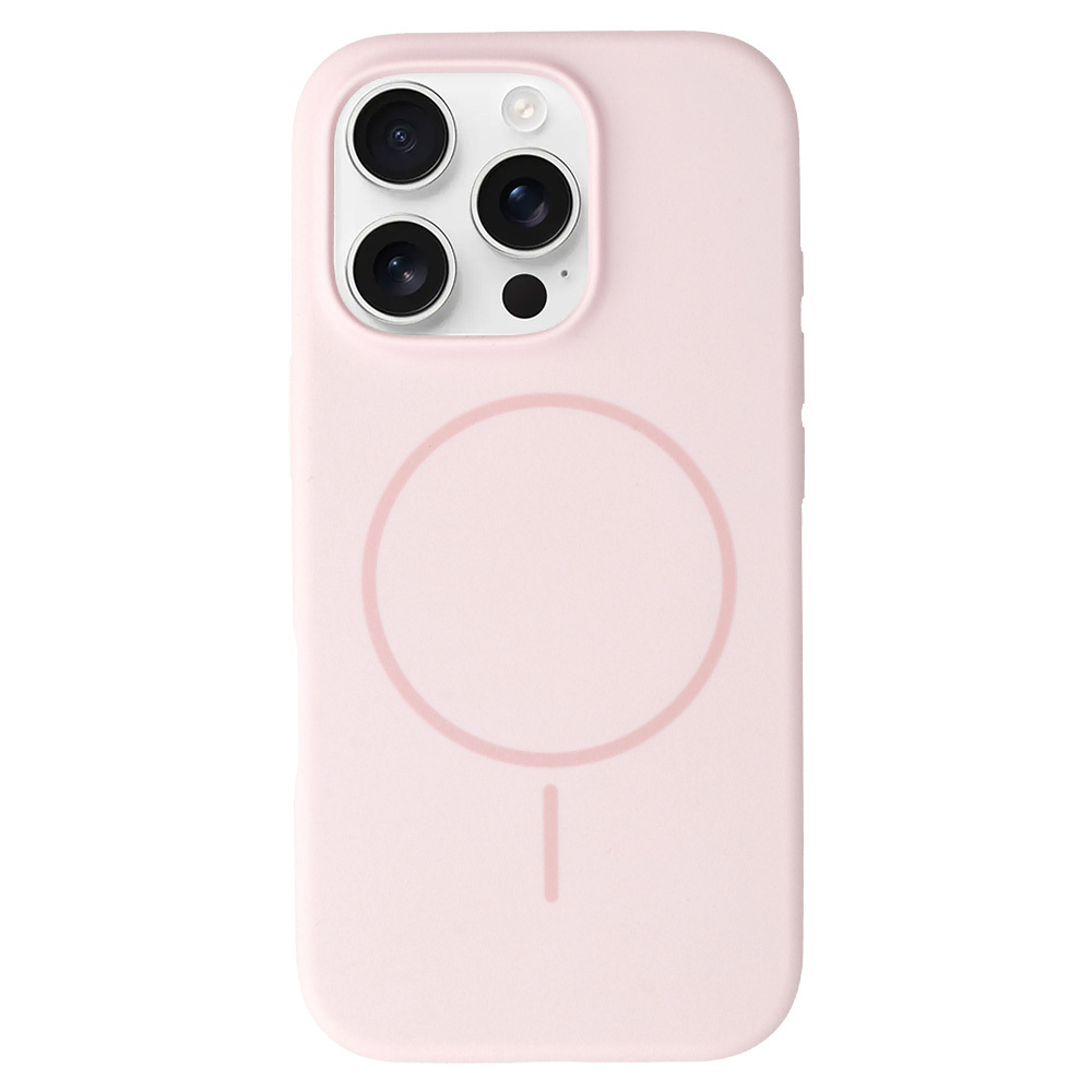 Zadní kryt Magsafe Slim Silicone pro iPhone 16 Pro light pink