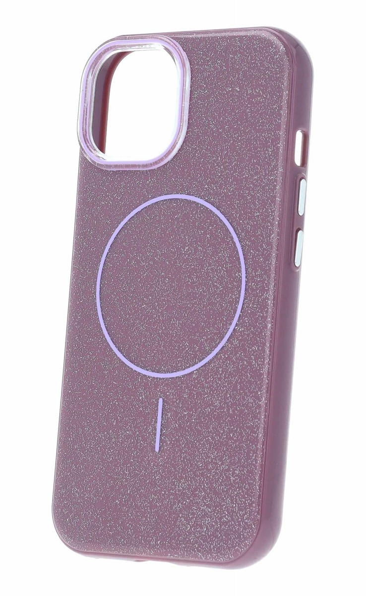 Zadní kryt Magsafe Slim Shiny pro iPhone 15 purple