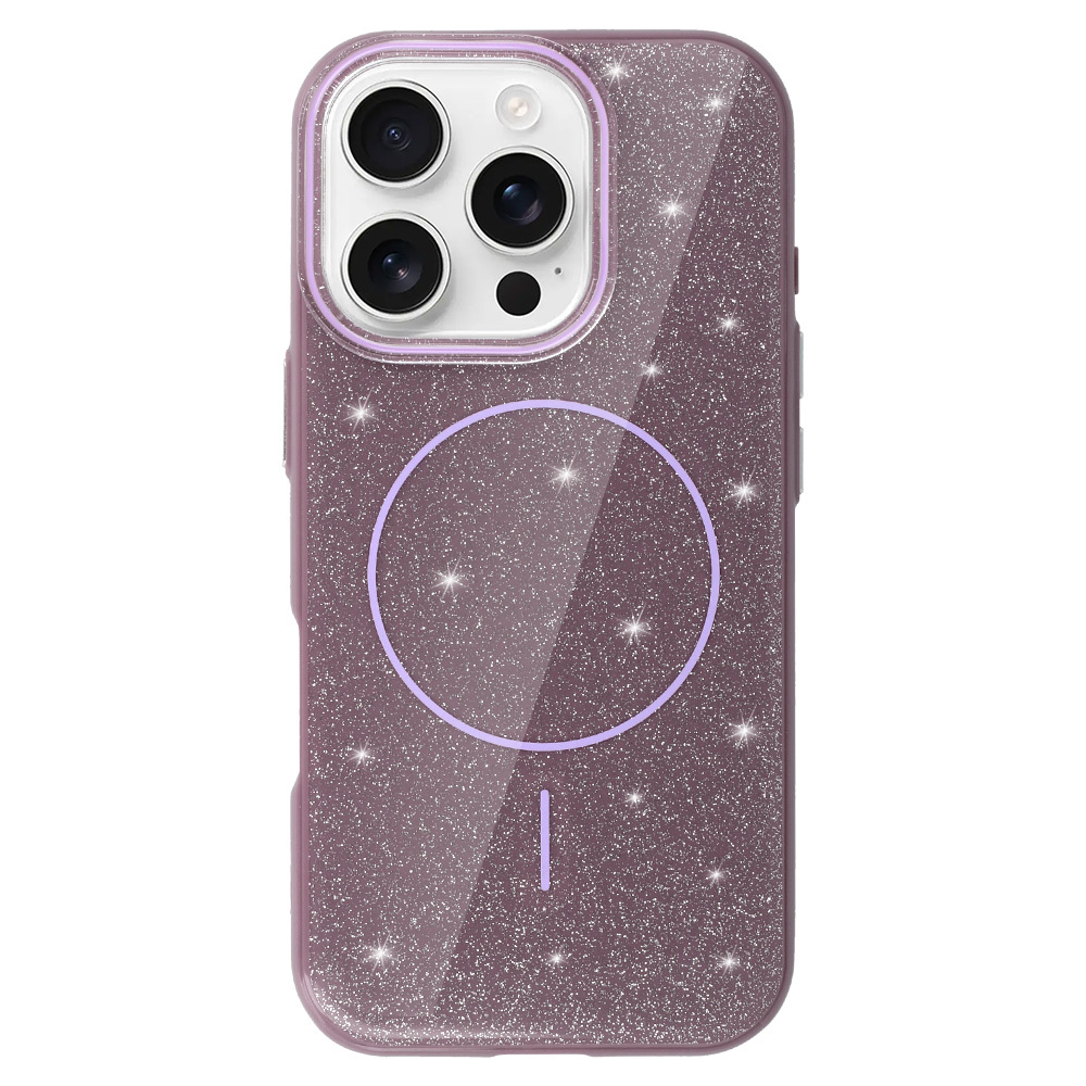 Zadní kryt Magsafe Slim Shiny pro iPhone 16 Pro purple