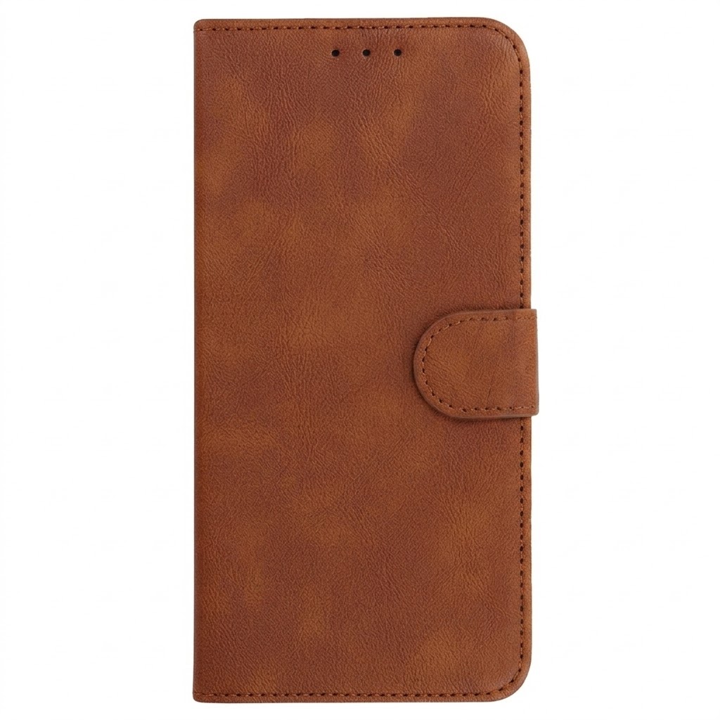 Univerzální knížkové pouzdro COMMON (SIZE XL) pro Samsung A12/A13 4G/A34 5G/A02S/Xiaomi Redmi 12 4G/12C/Note 12 4G/12 Pro 5G/Oppo A53S/A72/A92 brown