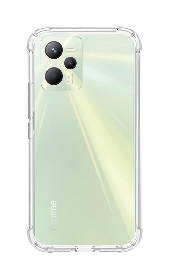 Odolný zadní kryt TopQ na mobil Realme C35 průhledný