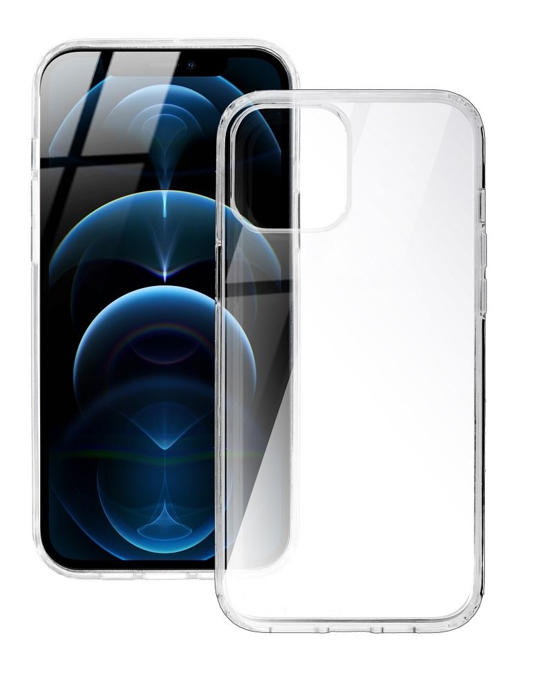 Zadní pevný kryt TopQ Super Clear Hybrid na mobil iPhone 15 Pro průhledný