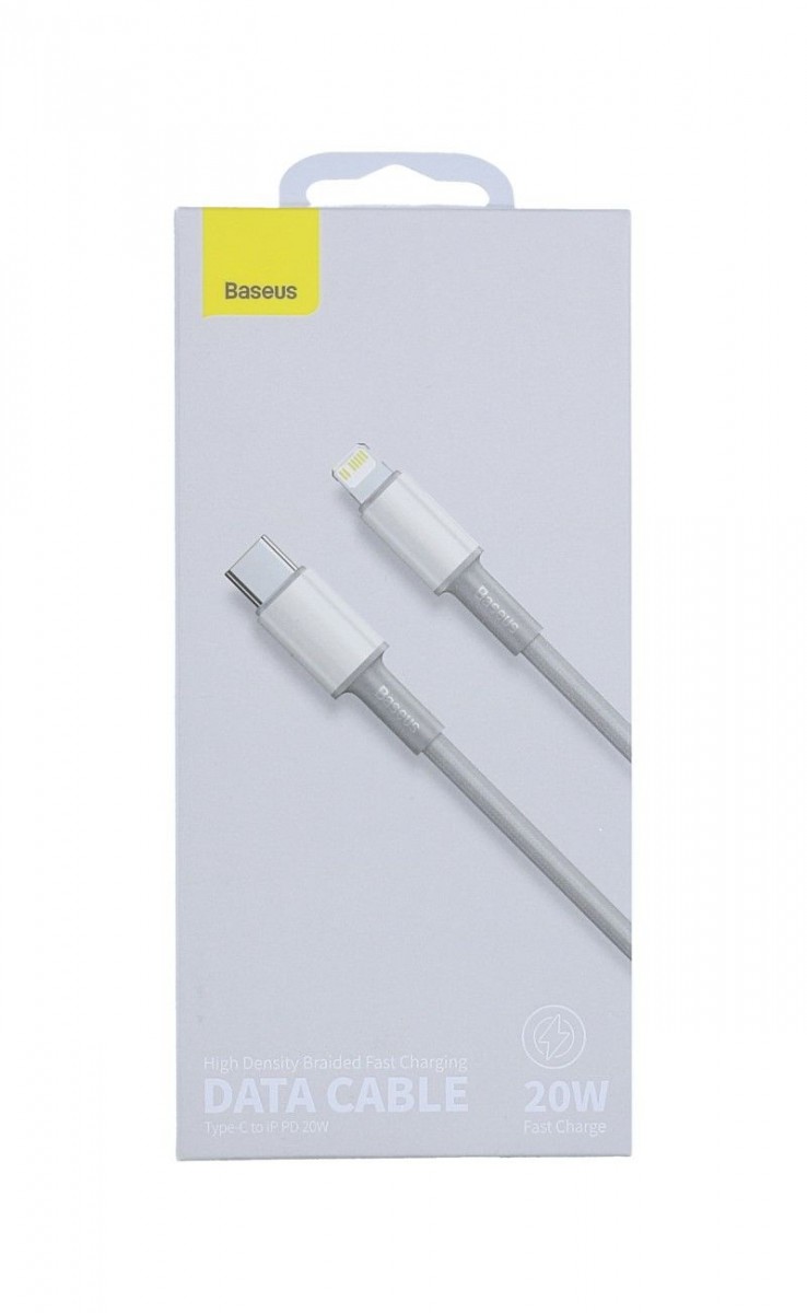 Datový kabel Baseus High Density Lightning bílo-šedý