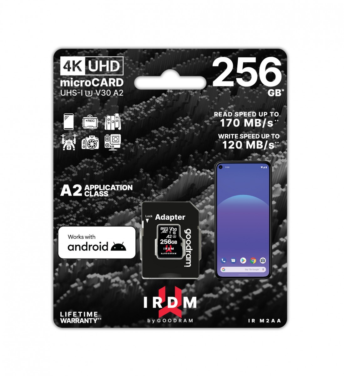 Paměťová karta GOODRAM 256 GB IRDM UHS-I U3 V30