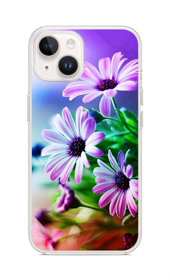 Zadní kryt TopQ na mobil iPhone 14 Fialové květy