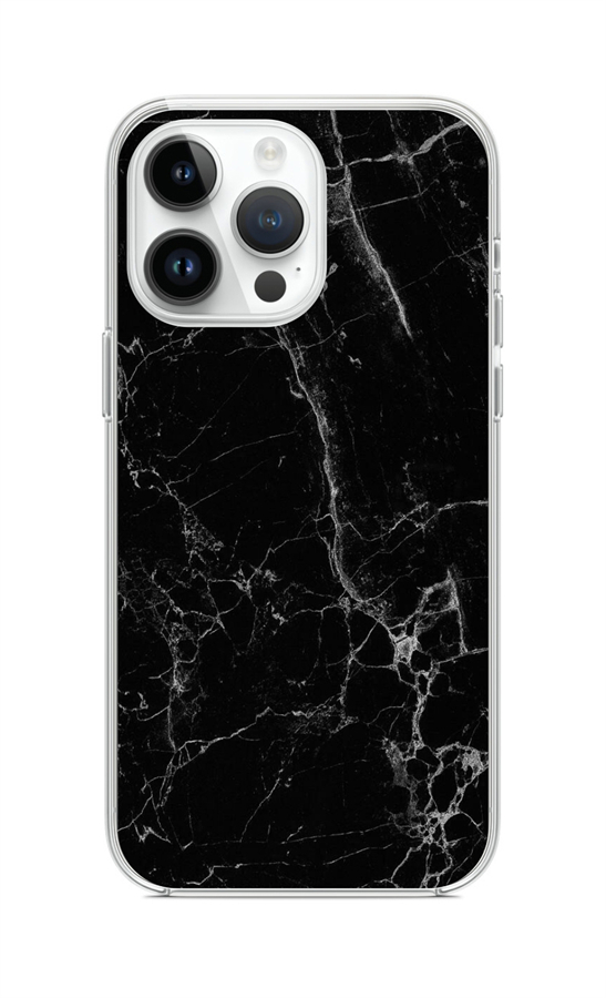 Zadní kryt STYLE TopQ na mobil iPhone 15 Pro Mramor černý