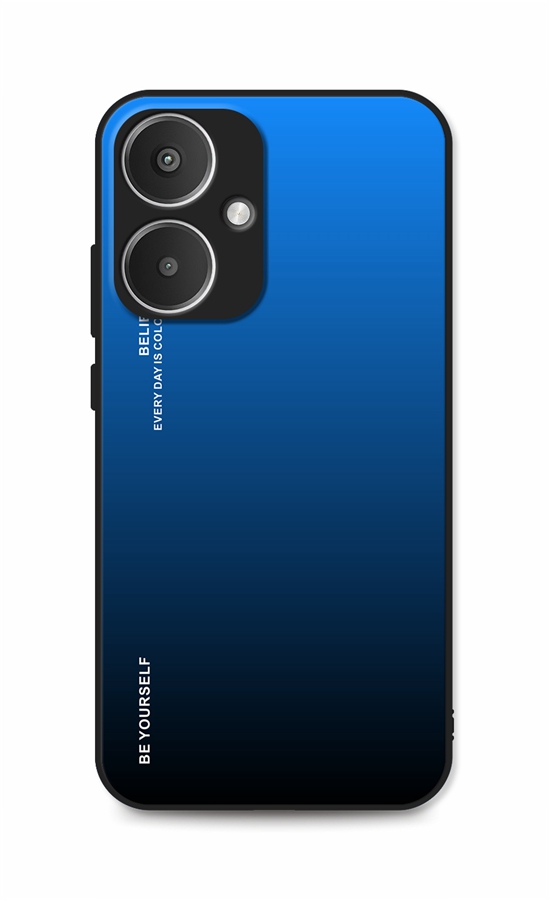 Zadní pevný kryt TopQ LUXURY na mobil Xiaomi Redmi 13 duhový modrý