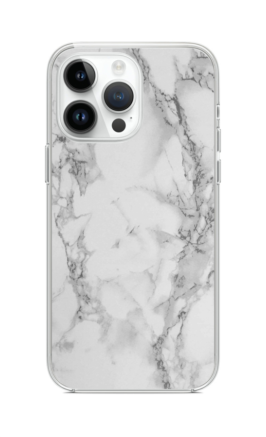 Zadní kryt TopQ STYLE na mobil iPhone 15 Pro Max Mramor bílý
