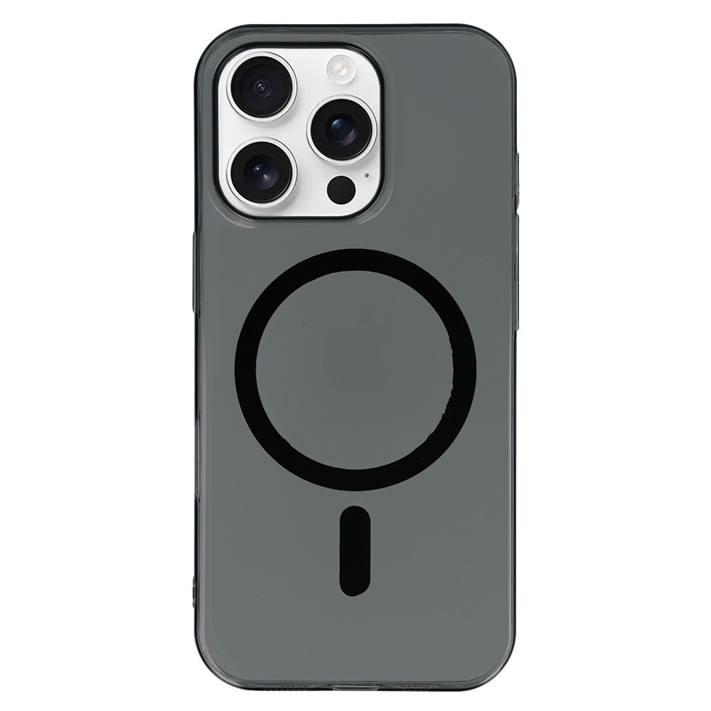 Zadní kryt Transparent Slim Magsafe pro iPhone 16 Pro černý