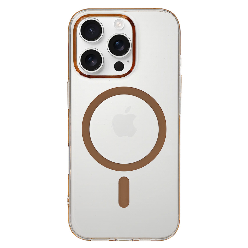 Zadní kryt Transparent Slim Magsafe pro iPhone 16 Pro Max desert