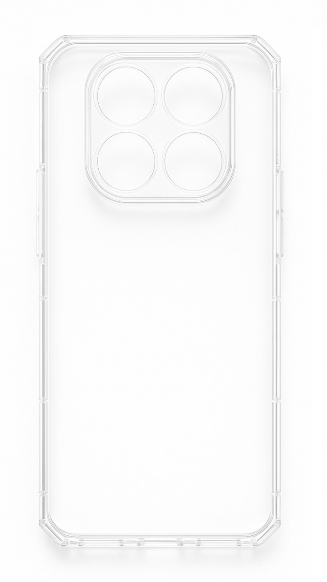 Zadní kryt Antishock pro Xiaomi Redmi Note 14 Pro 4G průhledný